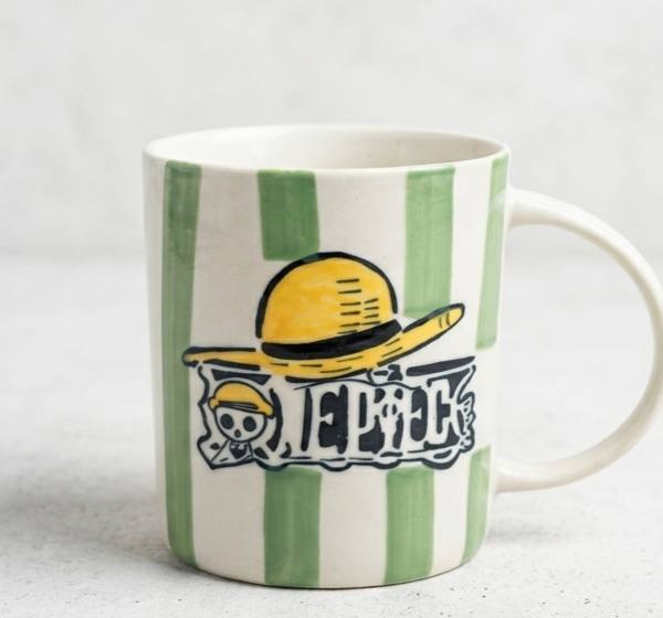 Luffy : The Straw Hat Captain Minimalist Ceramic Mug ⚓️