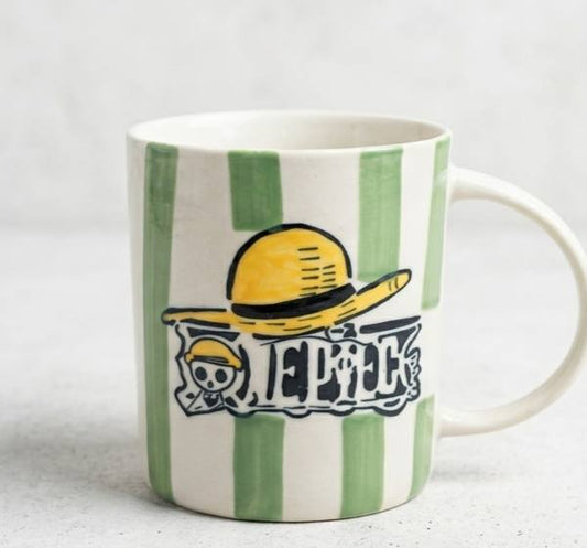 Luffy : The Straw Hat Captain Minimalist Ceramic Mug ⚓️