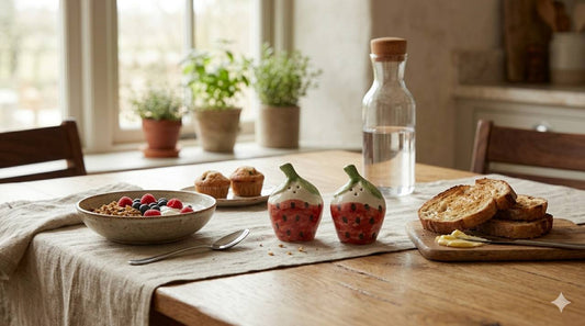 Hand-Painted Strawberry Salt & Pepper Shaker Set