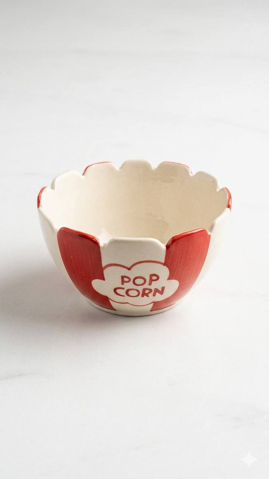 Vintage Cinema Ceramic Popcorn Bowl