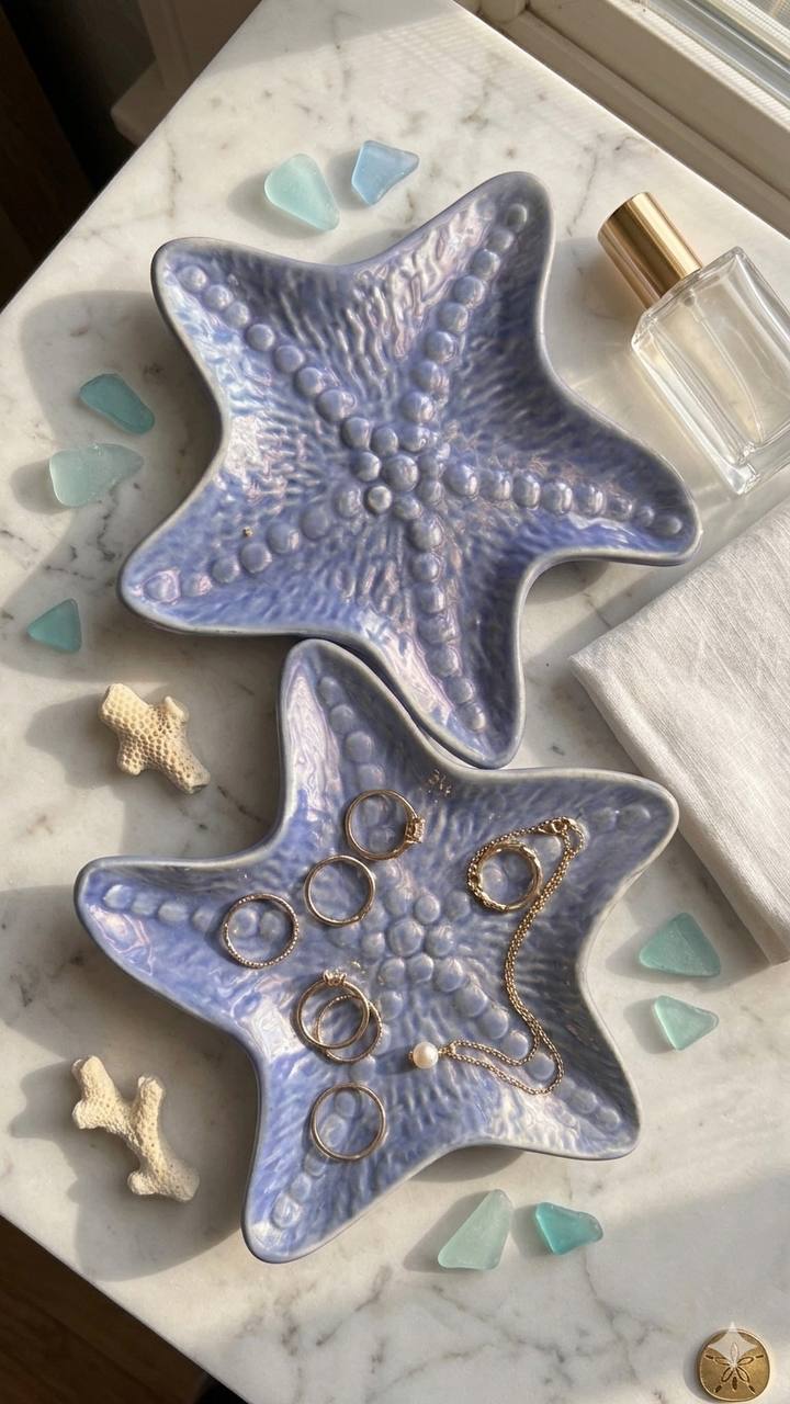 Coastal Charm Star Fish Serving Plate - Set of 2