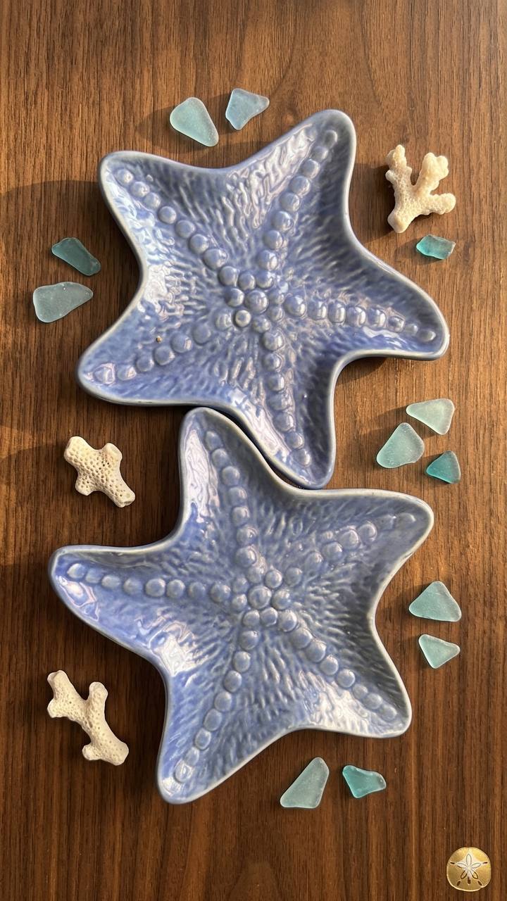 Coastal Charm Star Fish Serving Plate - Set of 2