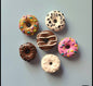 Mini Donut Fridge Magnets (Set of 5) 🍩