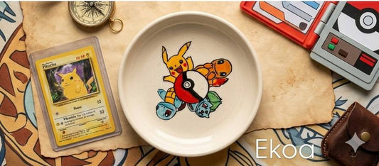 The "Starter Trio" Hand-Painted Pokemon Ceramic Bowl ⚡️