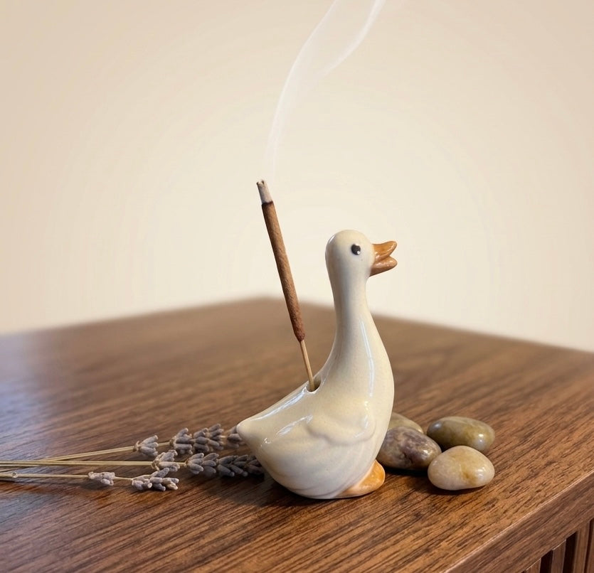 Mini Duck Miniature Incense Holder & Table Decor Stand