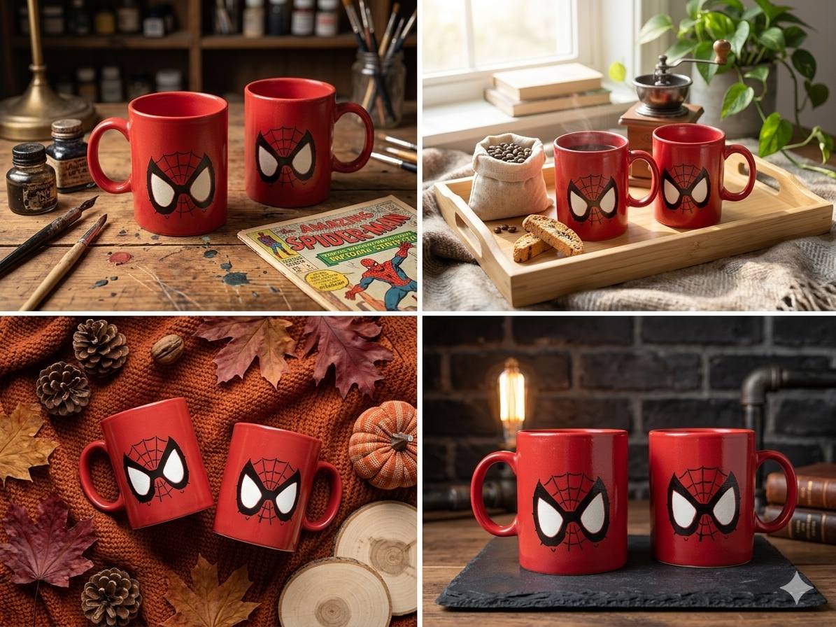 Hero’s Brew: Spider-Man Inspired Ceramic Mug